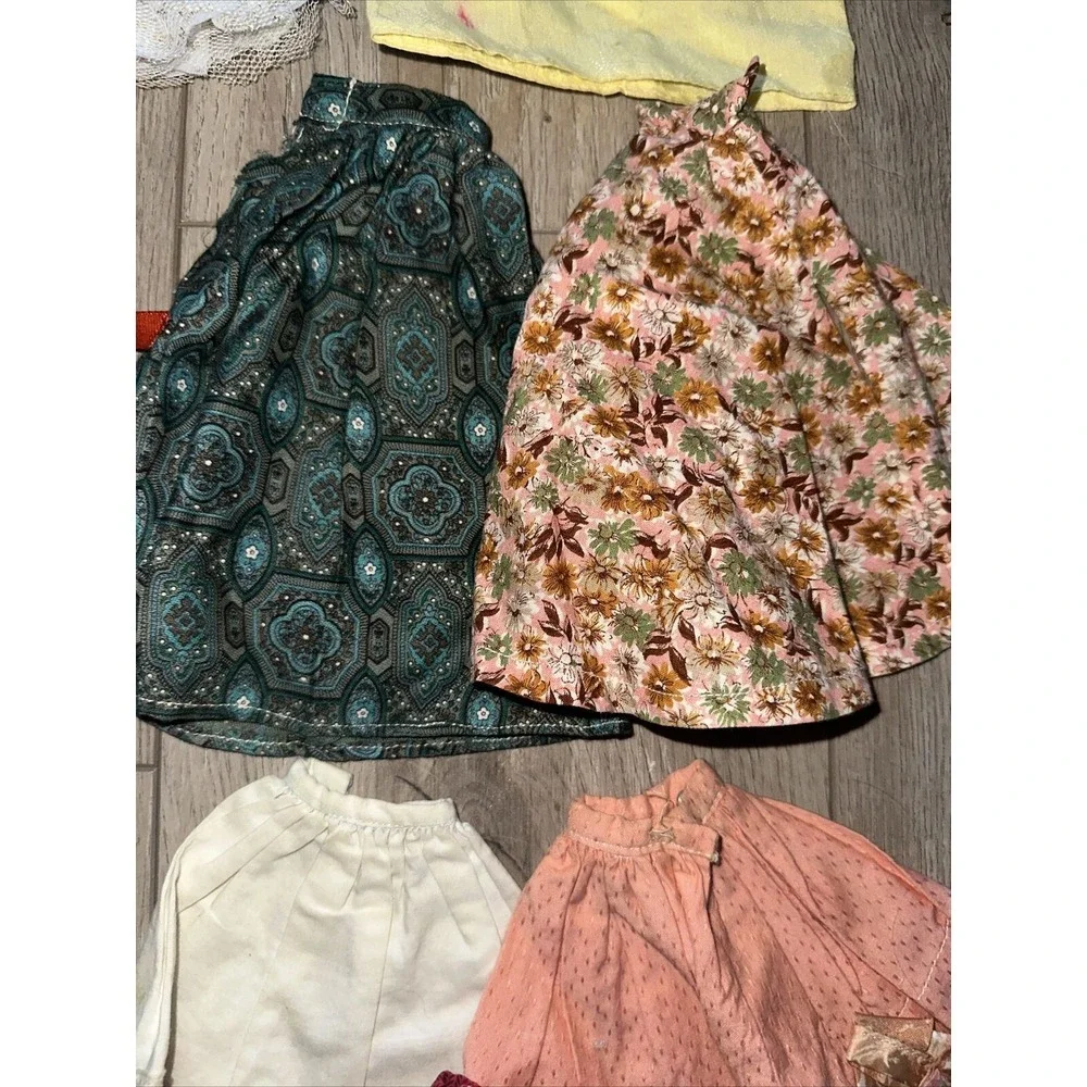 19 PCs Vintage‎ Barbie & Ken Doll Clothing Lot Dresses Outfits